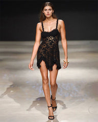 Black Lace Mini Dress