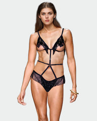 Beaded Fringe Outvert Bodysuit