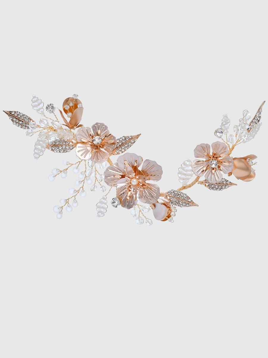 Inlay Stone Wedding Headband Flower Headpieces