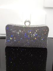 Shiny Inlay Stone Ring Banquet Party Clutch Bags MNBF061