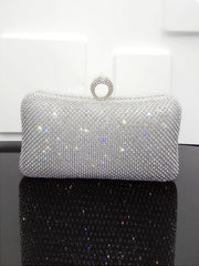 Shiny Inlay Stone Ring Banquet Party Clutch Bags MNBF061