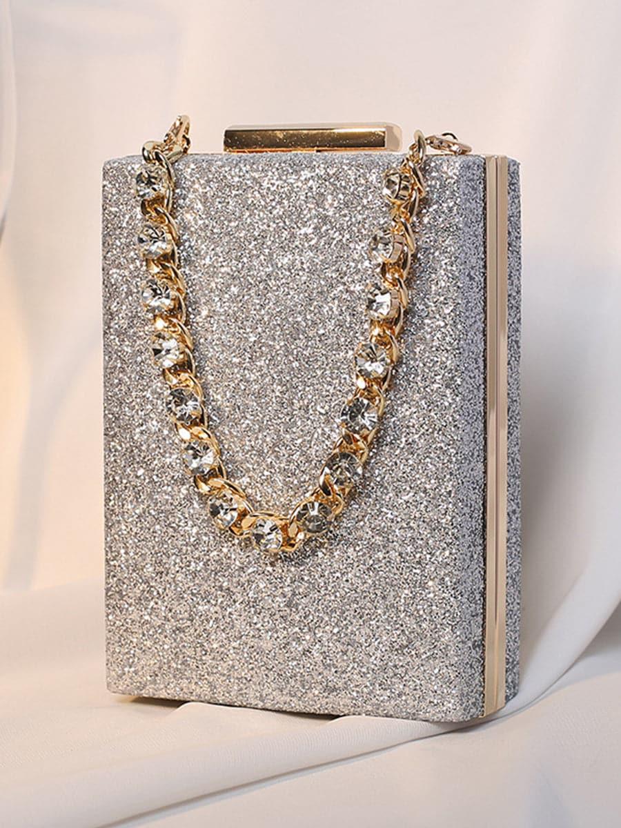 Shiny Inlay Stone Chain Party Wedding Clutch Bags MNBF066