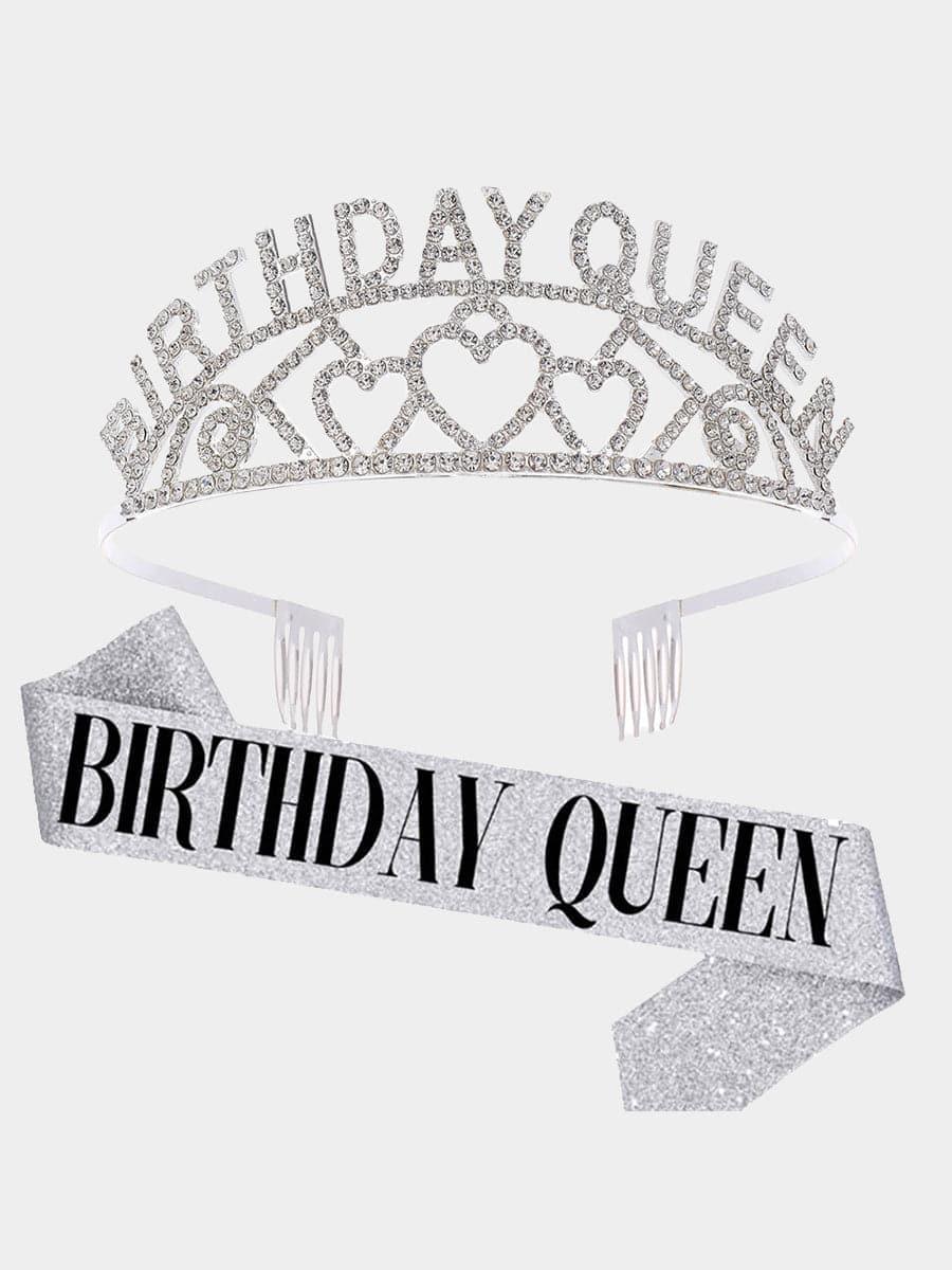 Inlay Stone Birthday Queen Baldric Headpieces