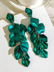 925 Silver Post Rose Petal Earrings