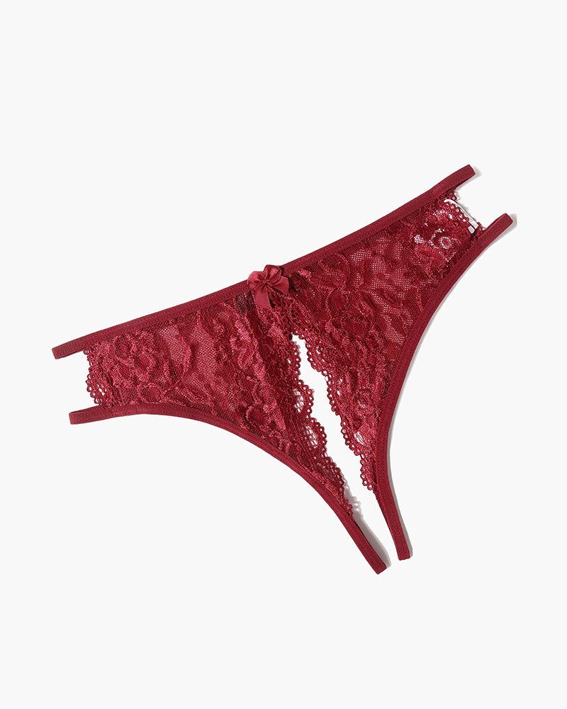 Lace Panties FLace Briefs with Bow
