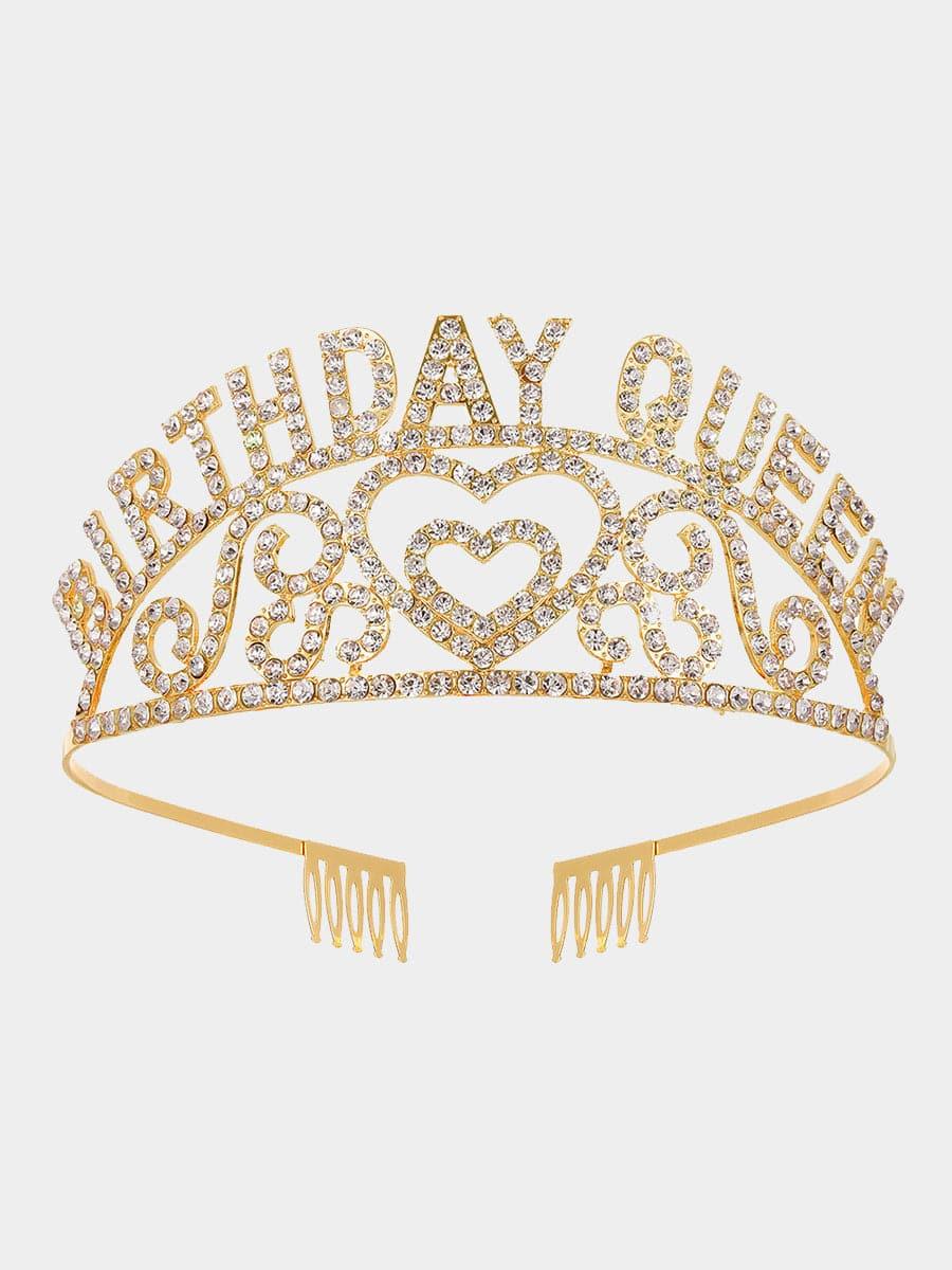 Inlay Stone Birthday Queen Baldric Headpieces