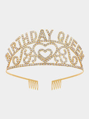 Inlay Stone Birthday Queen Baldric Headpieces