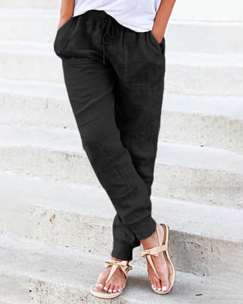 Drawstring Jogger with Pocket