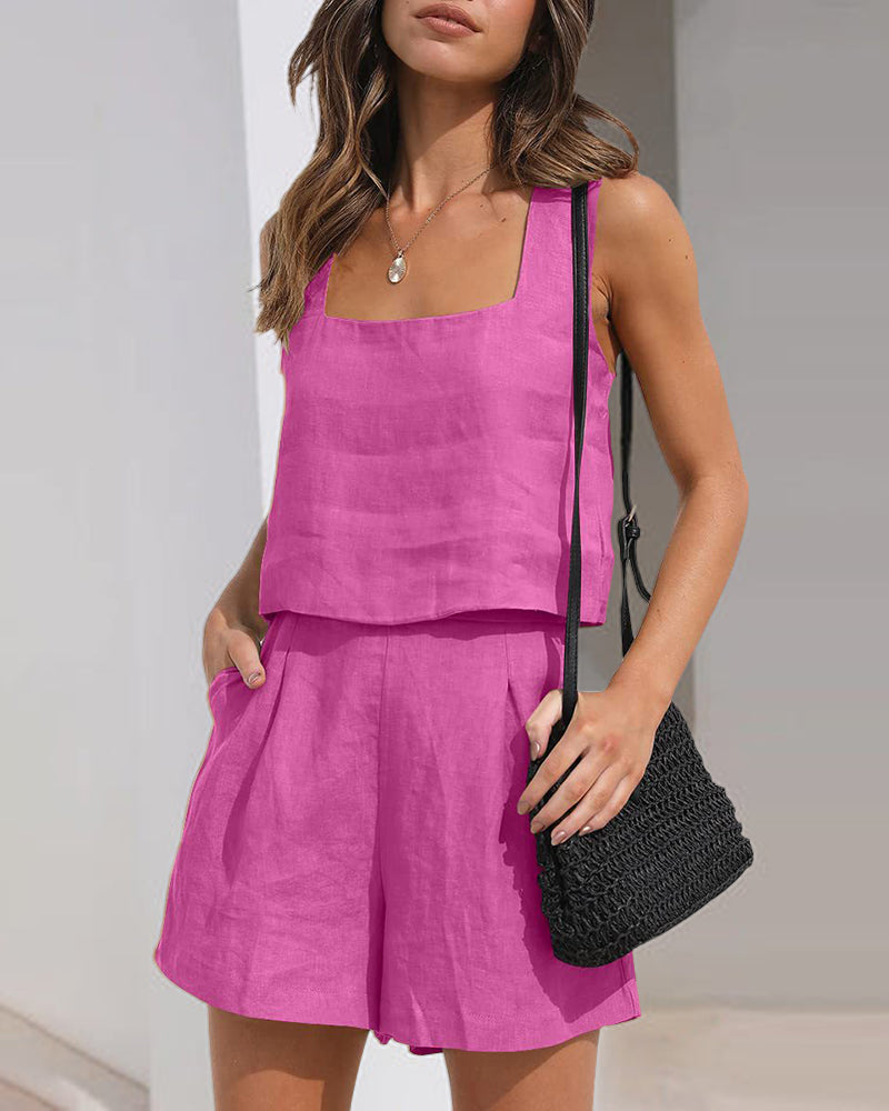 Crop Tops Shorts Sets