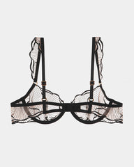 Ruffle Shoulder Strap Bra