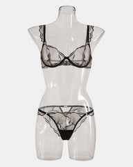 Ruffle Shoulder Strap Bra