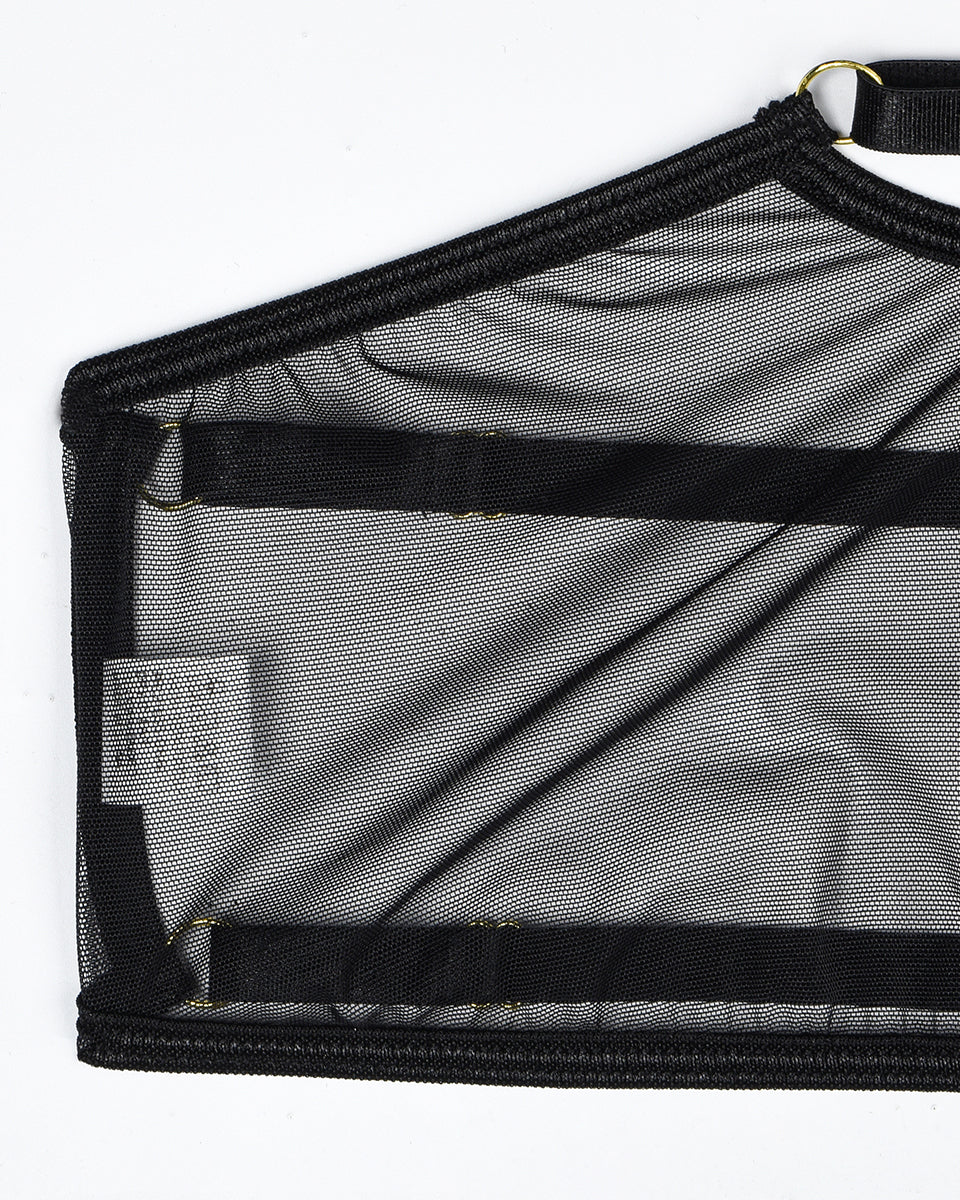 Hot Sheer Mesh Bra and Thong Set