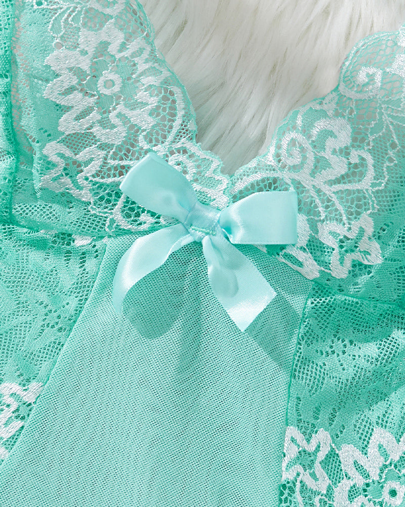 Light Green Asymmetric Babydoll