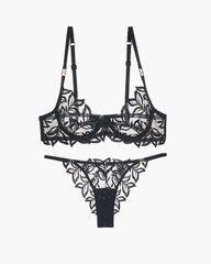 Embroidered Lace Bra and Panty 2 Sets