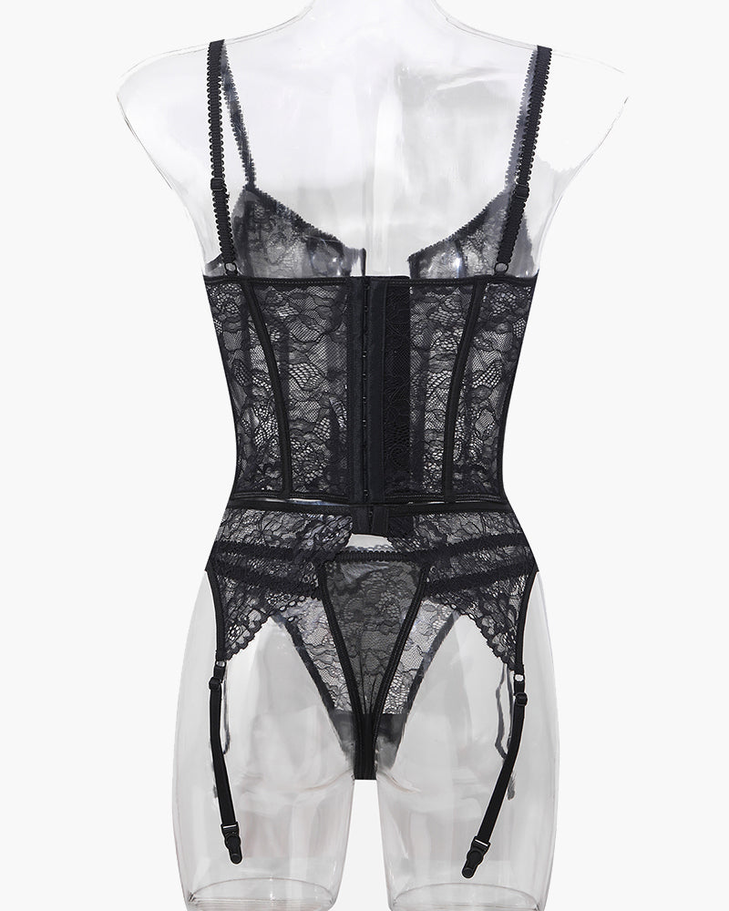 Push Up Corset Bra and Panty Sets