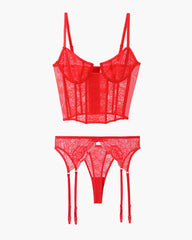 Push Up Corset Bra and Panty Sets
