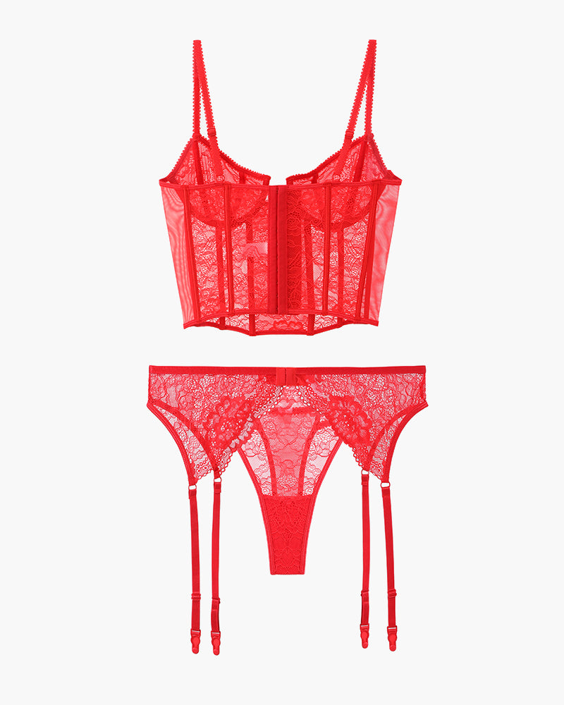 Push Up Corset Bra and Panty Sets