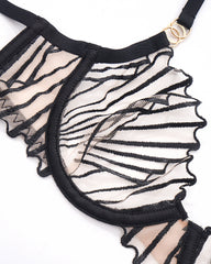Thin Embroidered Bra