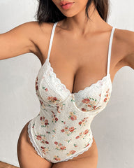 FLace-up Backless Bodysuit