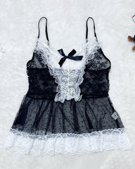 Lace Patchwork Maid Set