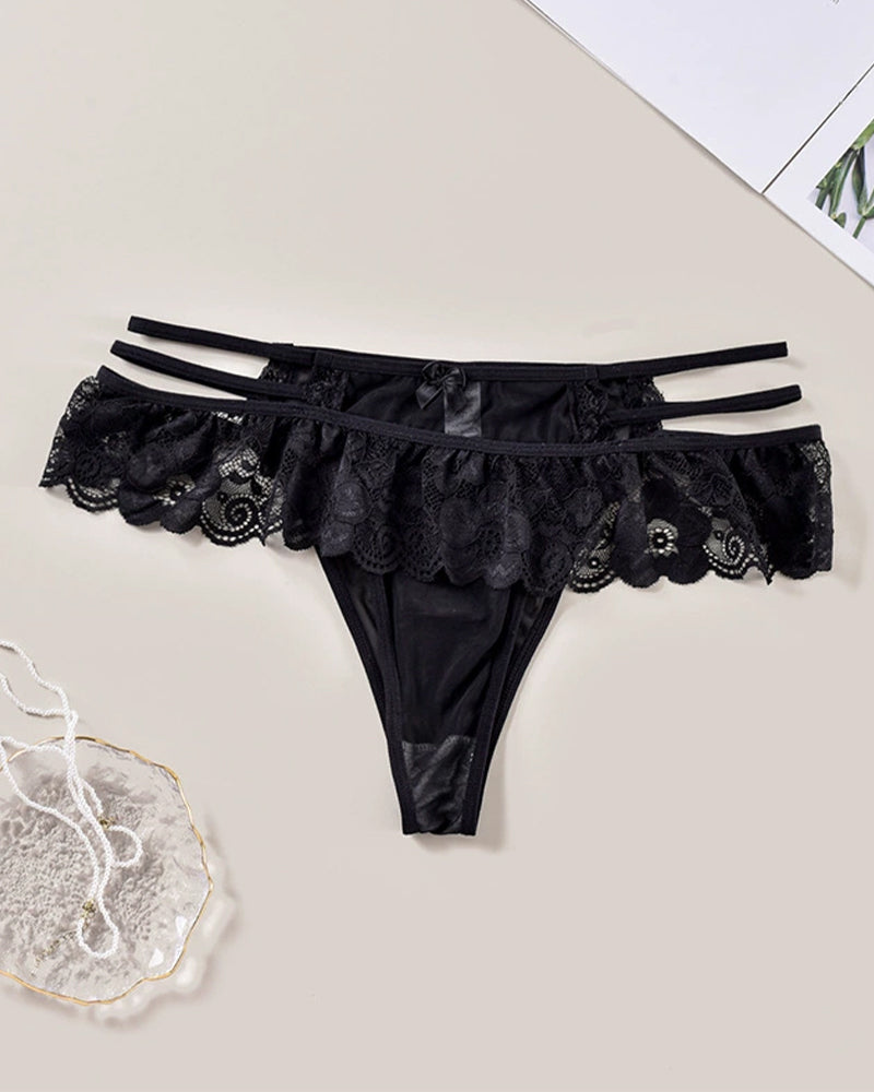 Low Waist Triangle Lace  Panties