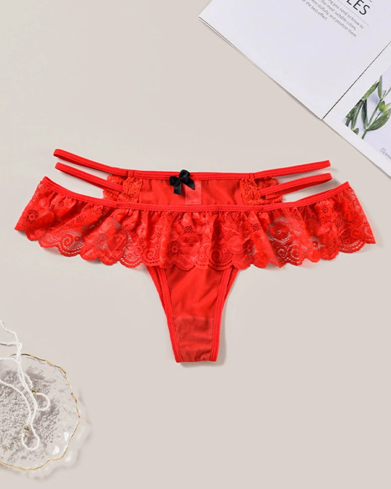 Low Waist Triangle Lace  Panties