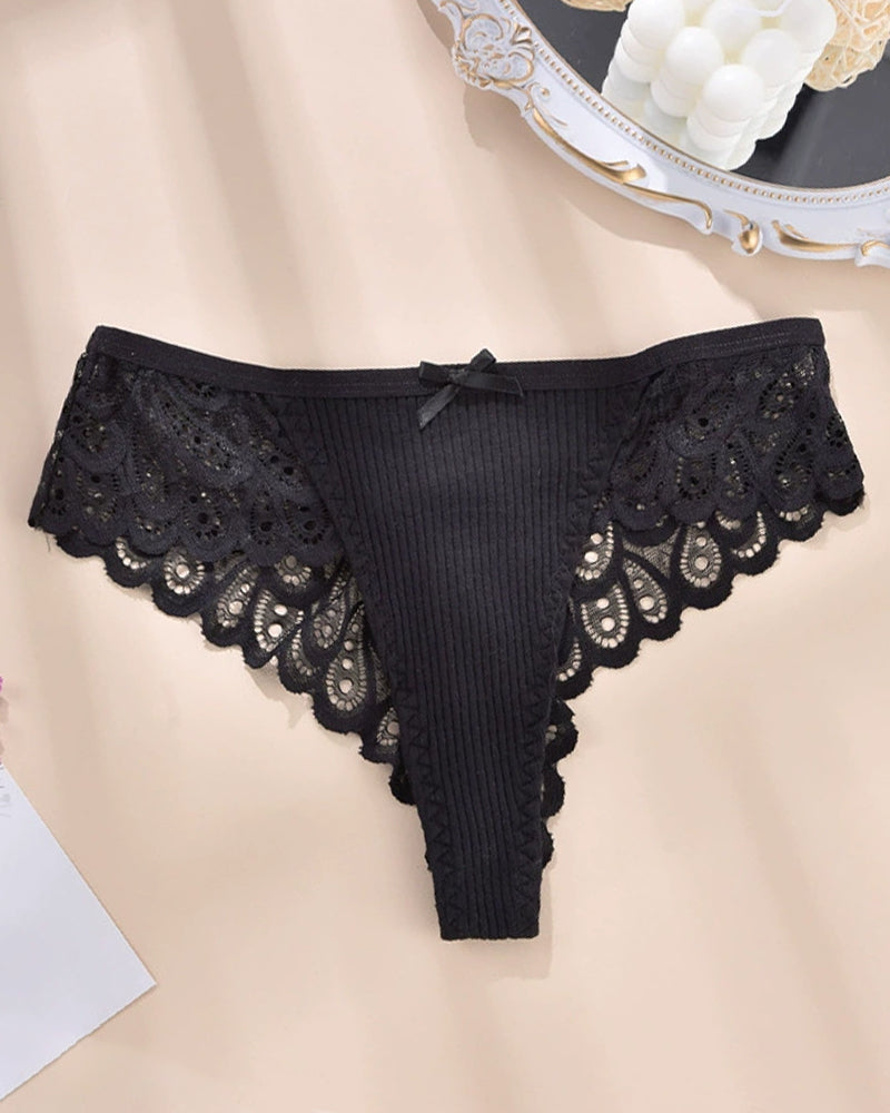 Plus Size Lace Hipster Brief Panty