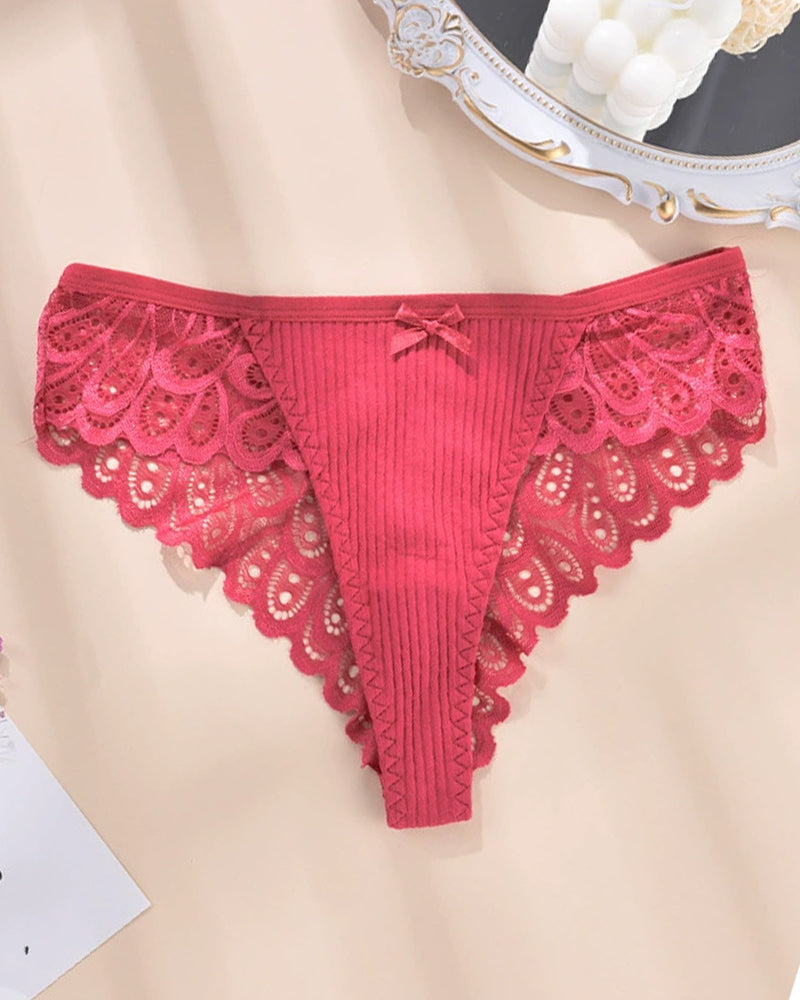Plus Size Lace Hipster Brief Panty