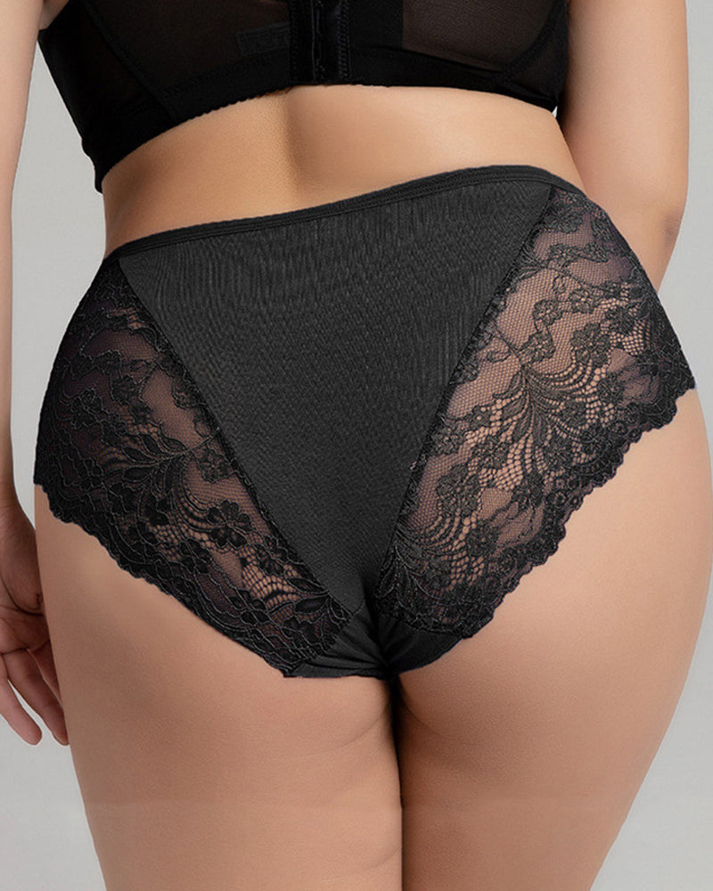 Plus Size Women's Lace Panties