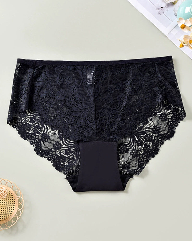 Plus Size Women's Lace Panties