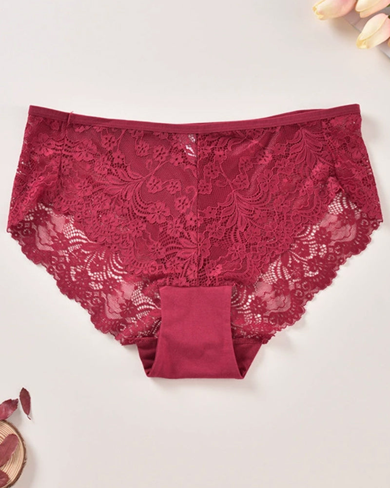Plus Size Women's Lace Panties