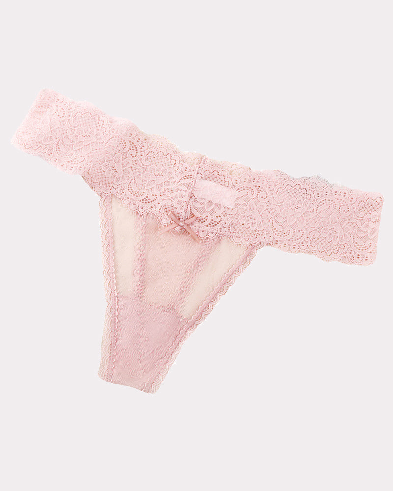 Lace Backless Panties Low Rise Briefs