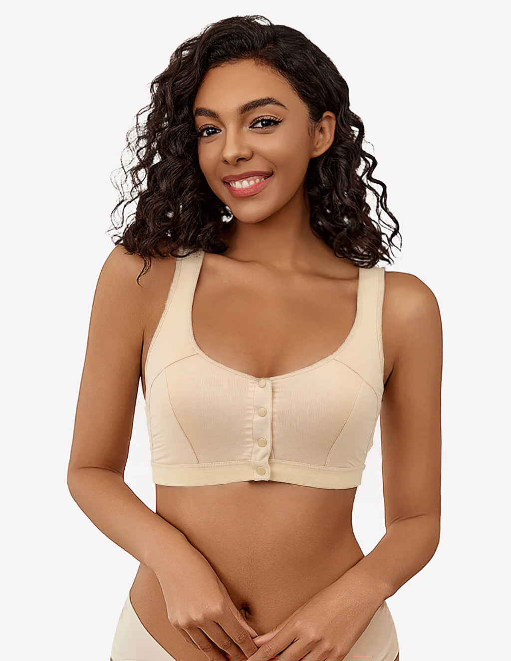 Front Clasp Non-Wired Bra