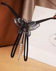 Pearl Sequined Mesh Panty