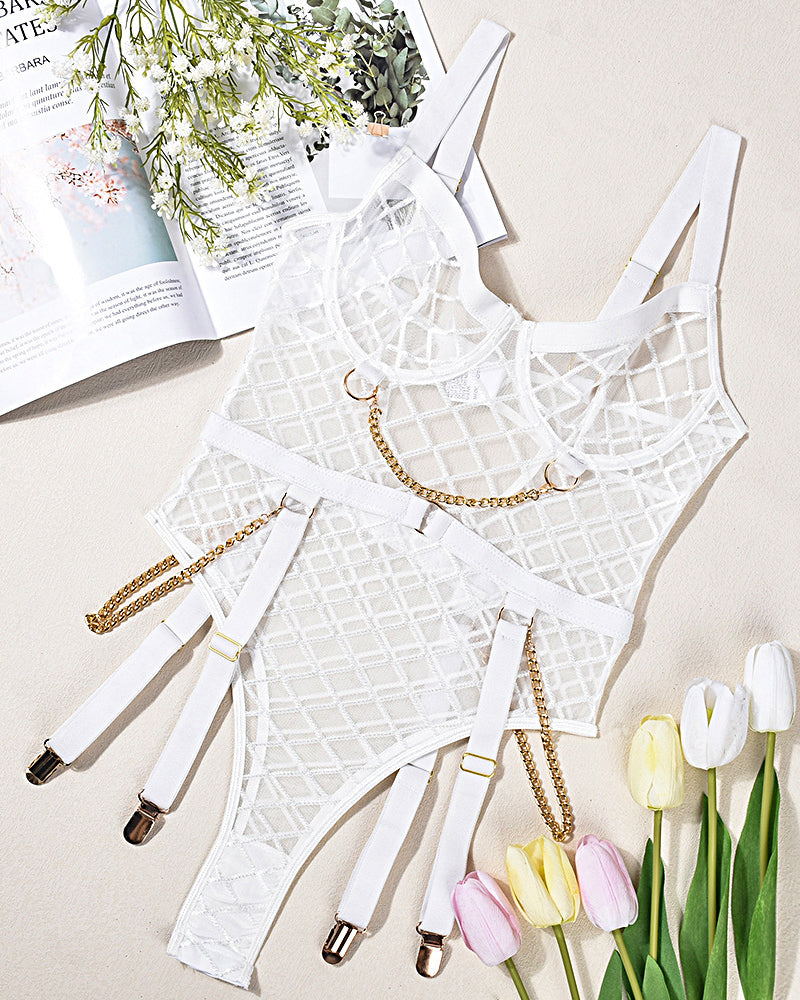 Mesh Chain Bodysuits