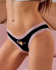 Lace print low waist Panties