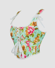 1930s 13 Boned Cotton FPattern Corset