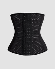 Hollow Plastic Belt Three-Breasted Corset