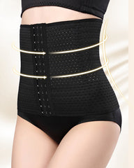 Hollow Plastic Belt Three-Breasted Corset