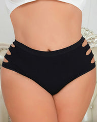 Plus Size High Waist Triangle Panties