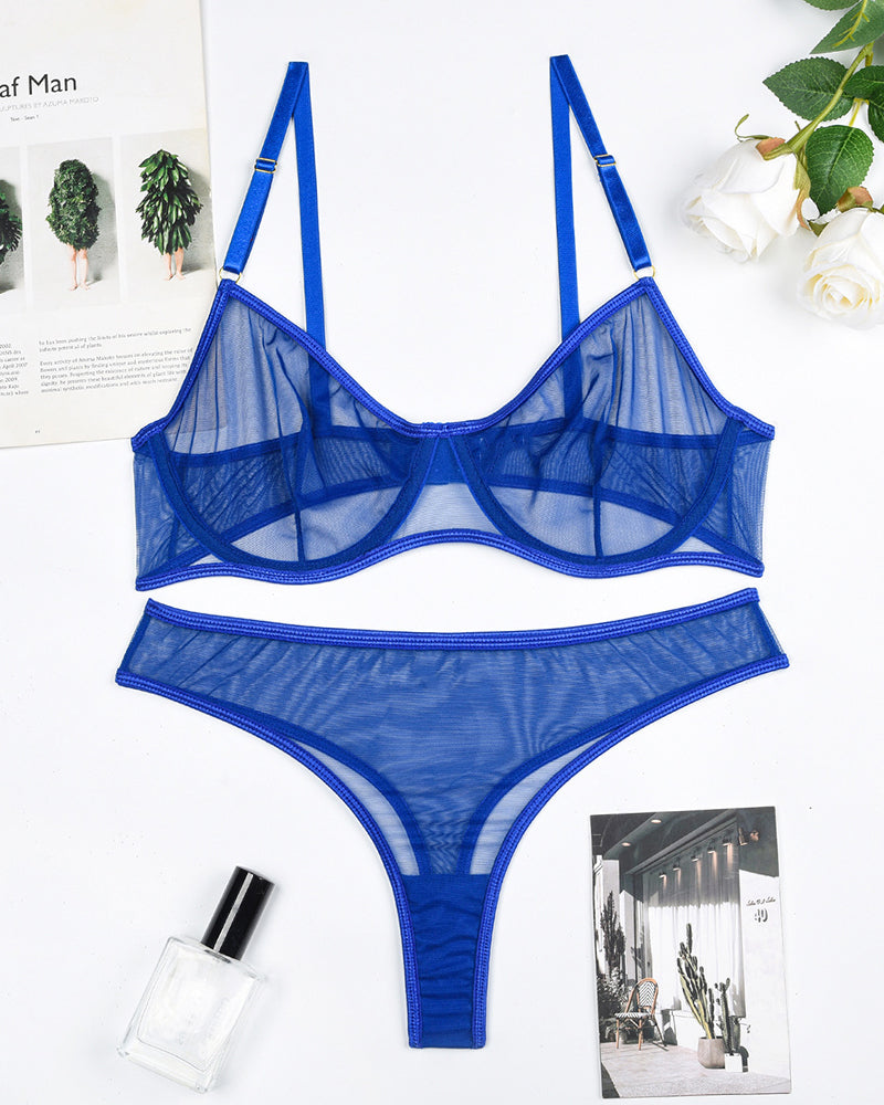 Sheer Mesh Underwear Intimate Erotic Set