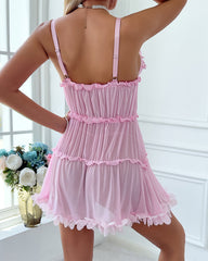Pretty Layered Babydoll Puffy Dress