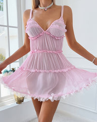 Pretty Layered Babydoll Puffy Dress