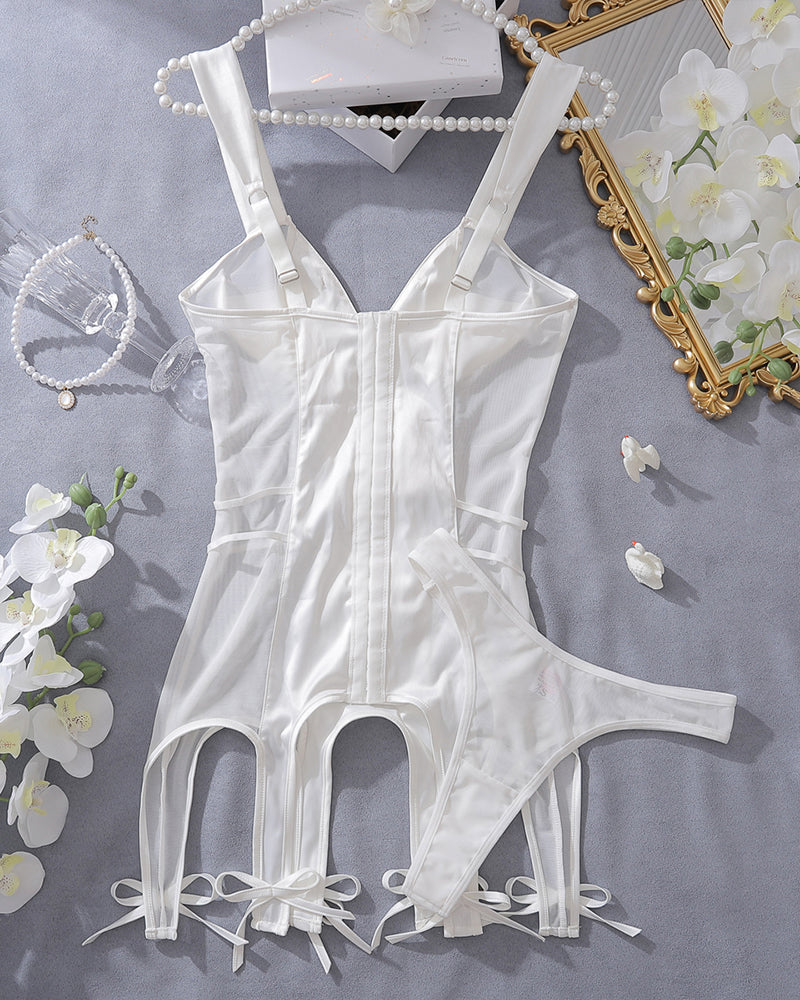 Irregular Bow Hem Mini Dress