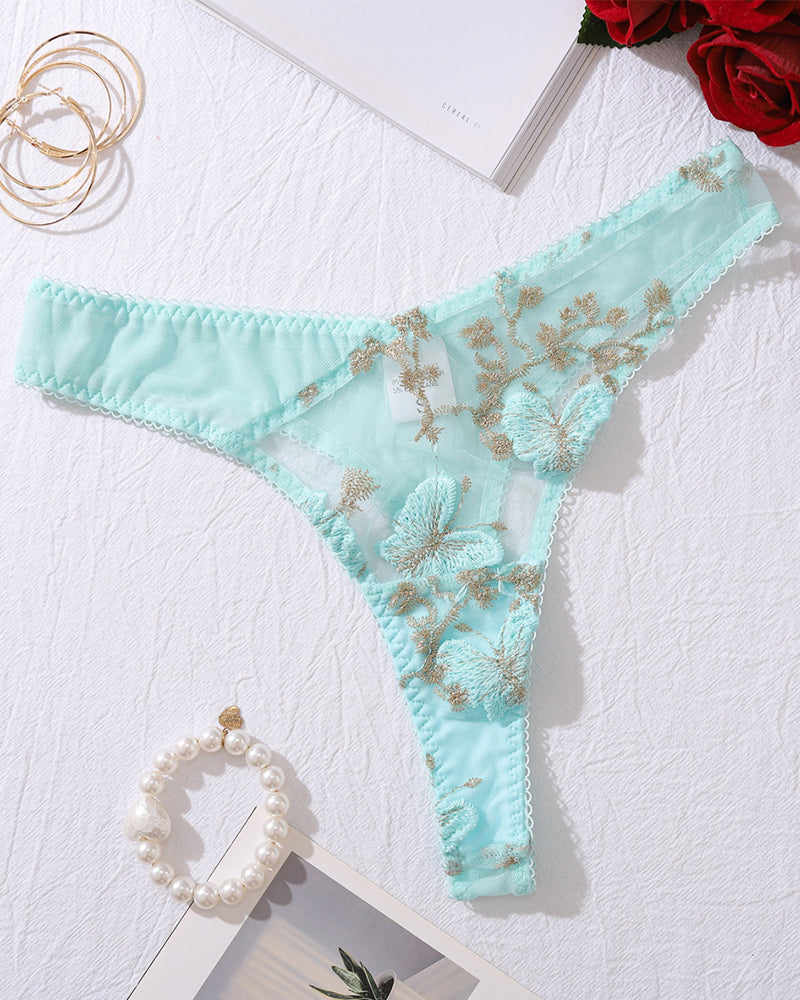 Embroidery 2-Piece Bra Panty Sets