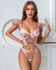 Embroidery 2-Piece Bra Panty Sets