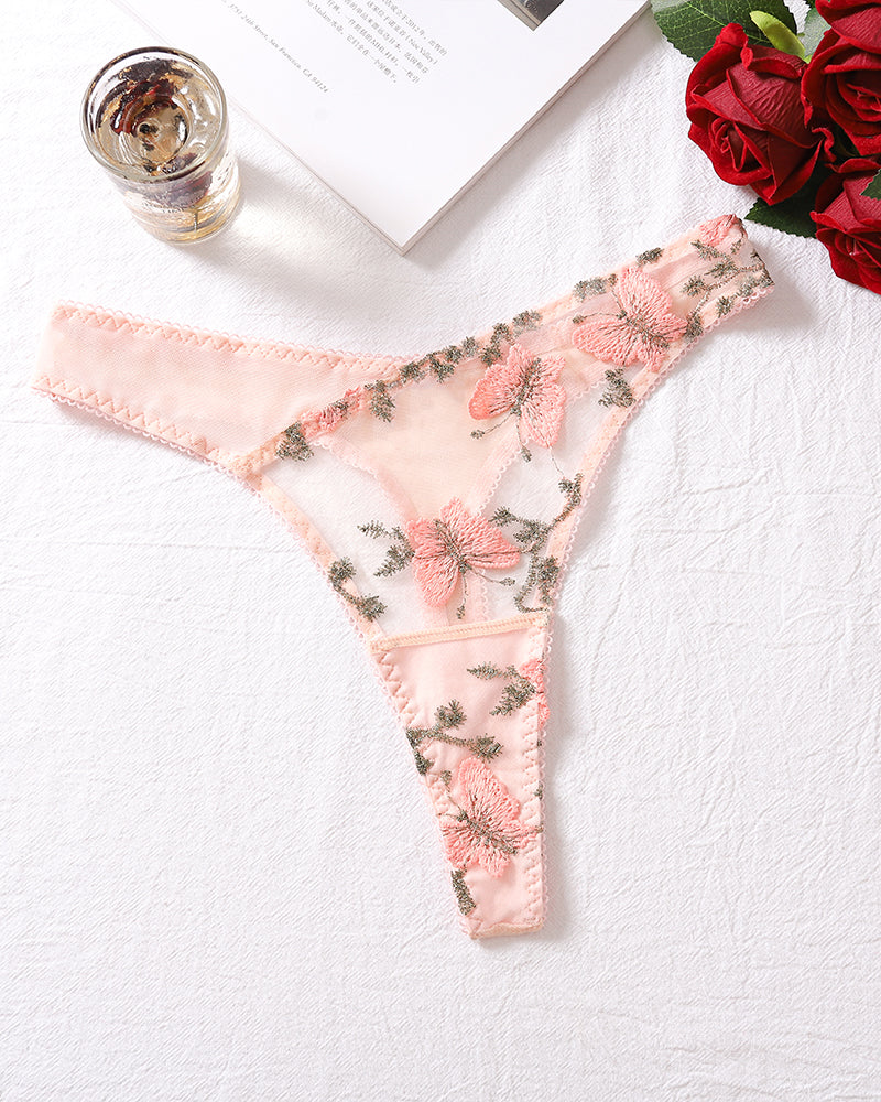 Embroidery 2-Piece Bra Panty Sets