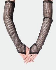 Sequin Fingerless FGloves