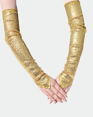 Sequin Fingerless FGloves