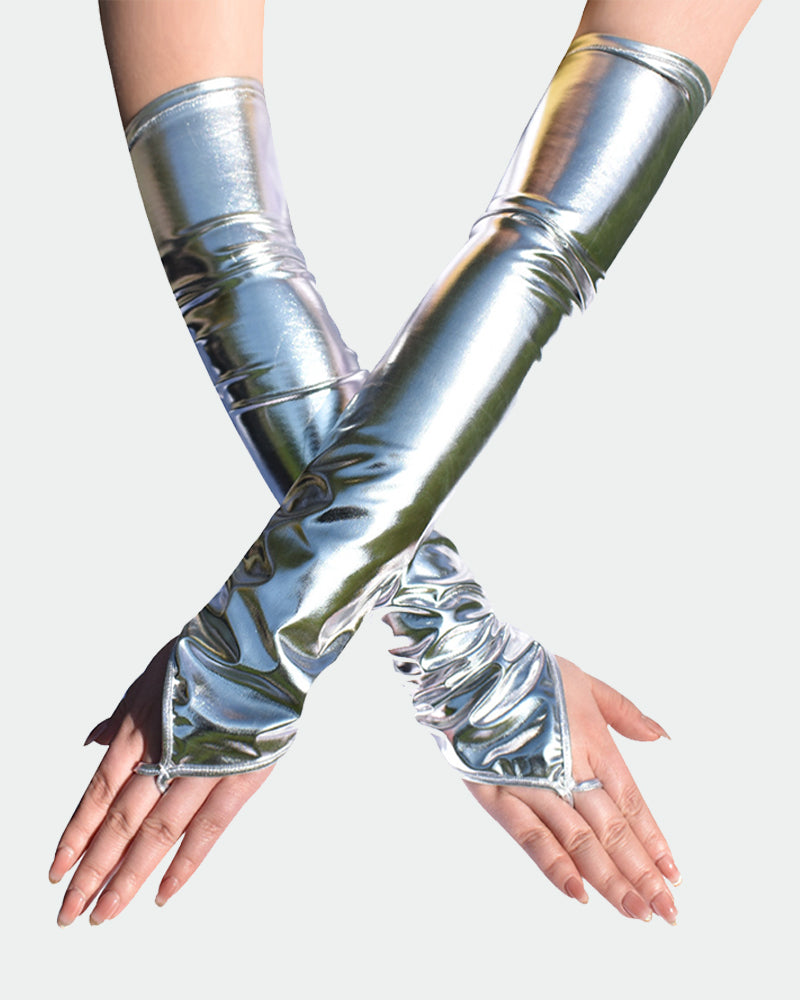 PU Leather Fingerless FGloves